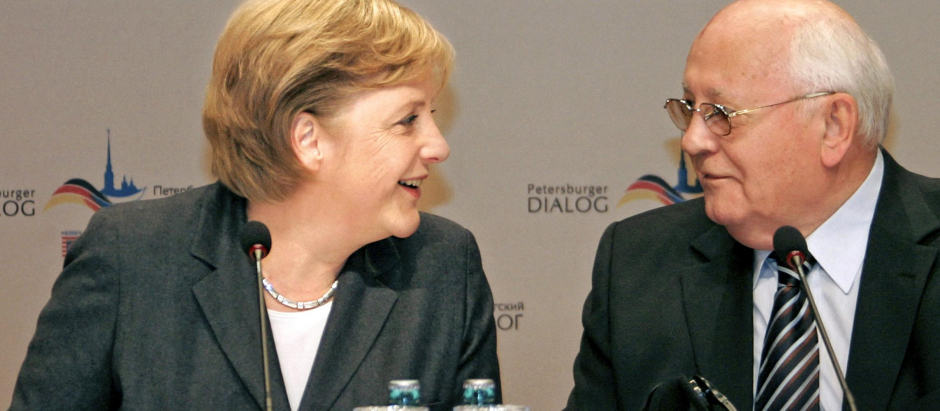 Merkel y Gorbachov