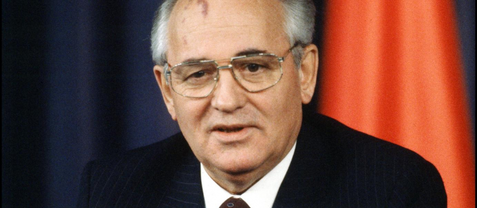 Mijaíl Gorbachov en su visita a Madrid en 1990
