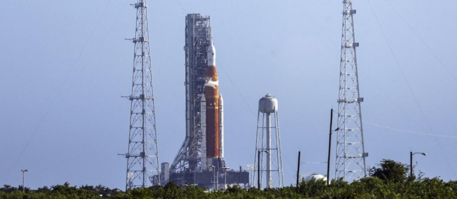 El cohete, antes del lanzamiento previsto para el sábado 3 de septiembre.