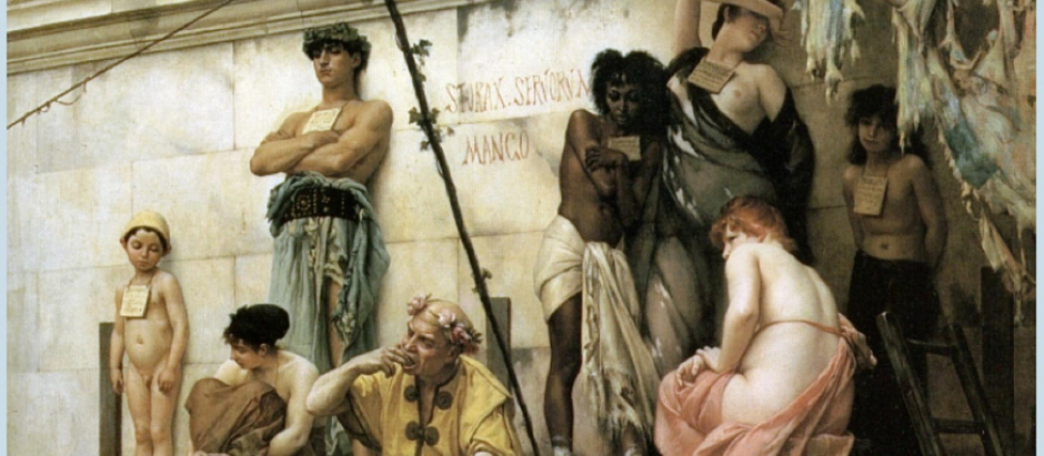 El mercado de esclavos, de Gustave Boulanger (1882)