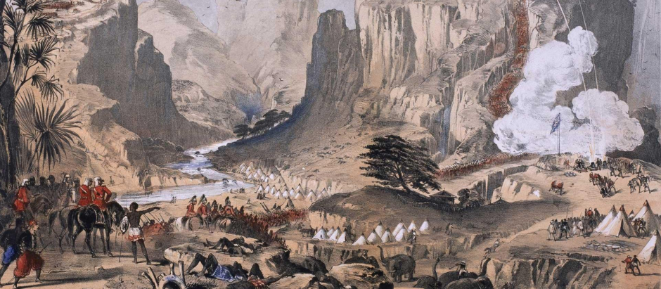 <i>El asalto británico de Magdala </i>(Abisinia), 1868