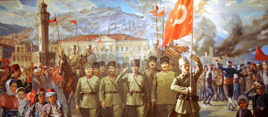 Entrada del Ejército de Turquía a Esmirna el 9 de septiembre de 1922