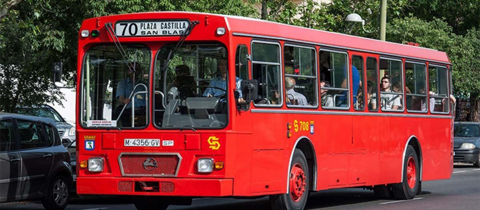 Autobus histórico de la EMT