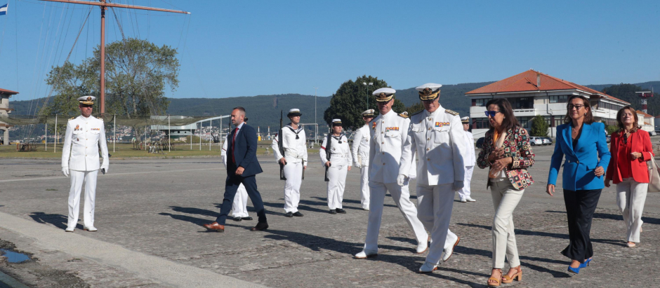La ministra de Defensa ha inaugurado el curso 2022-2023 en la Escuela Naval de Marín (Pontevedra)