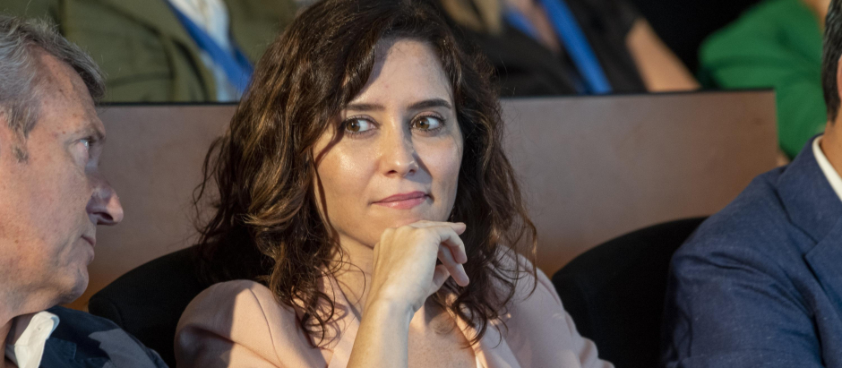 Isabel Díaz Ayuso, durante la primera jornada de la 25 reunión Interparlamentaria del PP
