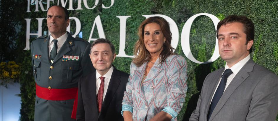 Los premiados por el Heraldo de Aragón, tras la gala de entrega de los premios