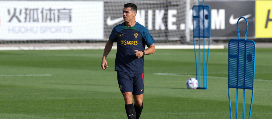 Cristiano Ronaldo en la concentración de Portugal