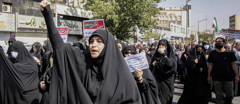 Contramanifestación Irán