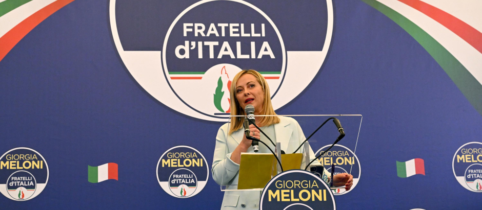 Meloni, tras ganar las elecciones italianas