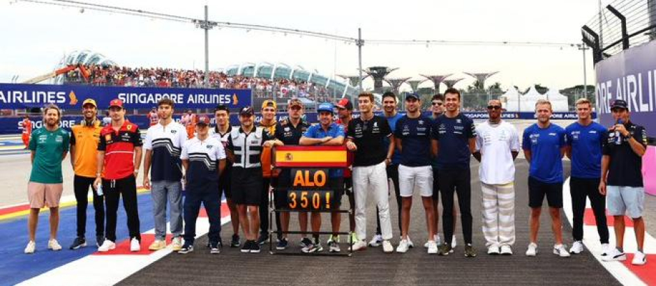 Fernando Alonso ha sido homenajeado en Singapur