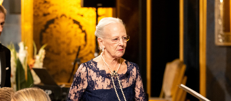 Queen Margrethe in Oslo during the Norden Association annual language award price ceremony on September 26, 2022 in Oslo, Norway.