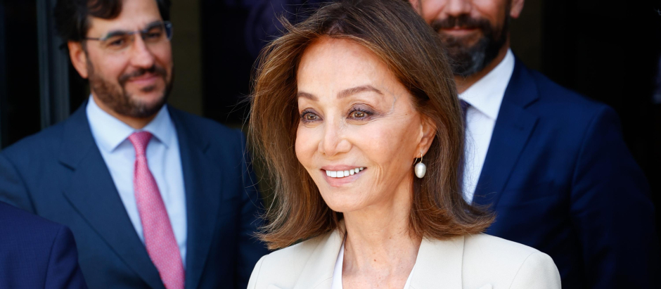 Isabel Preysler during a TeatroReal event in Madrid on May 18, 2022.