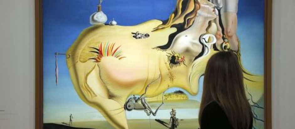 El obra 'El gran Masturbador', de Salvador Dalí, en una exposición en el Centro Pompidou de París