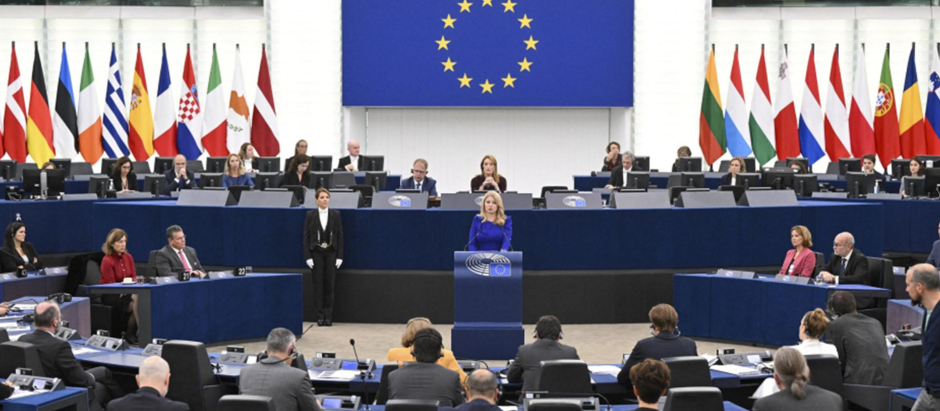 El Parlamento Europeo durante la concesión del Premio Sájarov