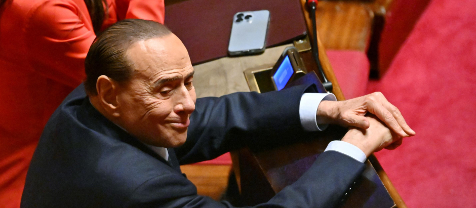 Berlusconi en el Parlamento Italiano