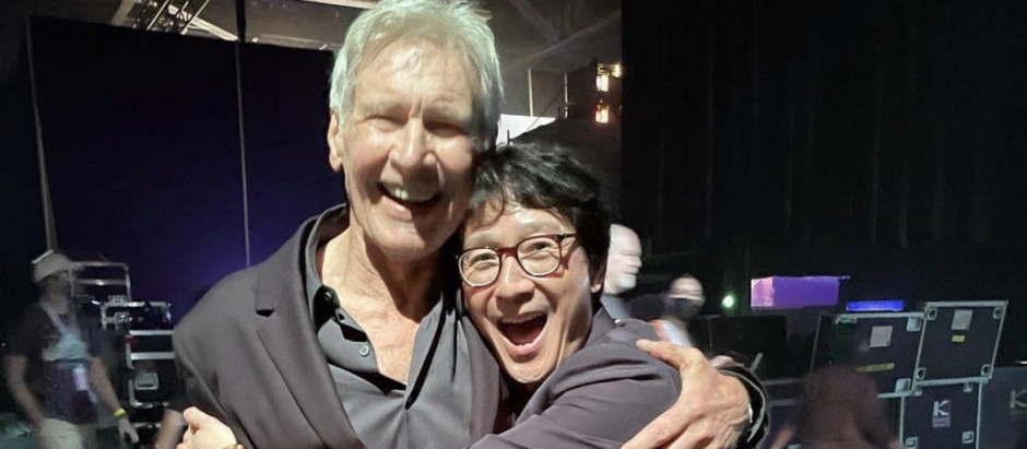 Harrison Ford y Ke Huy Quan, en su reciente reencuentro después de 38 años sin verse