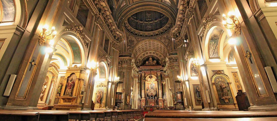 Interior de la madrileña iglesia de San José, situada en Alcalá 43