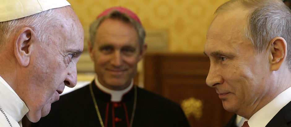 El Papa Francisco con Vladimir Putin