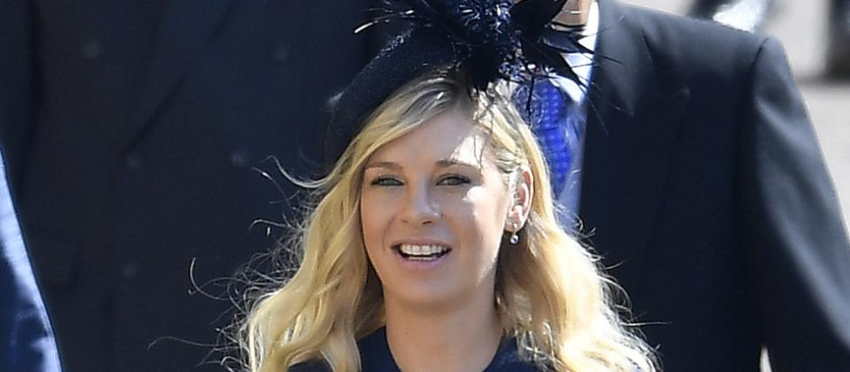 Chelsy Davy arriving for the wedding ceremony of Britain's Prince Harry and Meghan Markle at St George'sChapel, WindsorCastle in Windsor, Britain, May 19, 2018