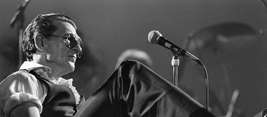 Jerry Lee Lewis, durante un concierto
