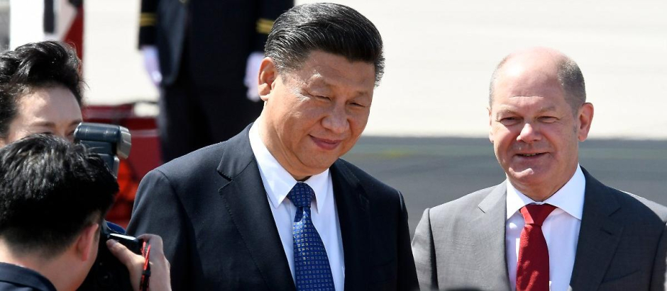 Scholz y Xi Jinping