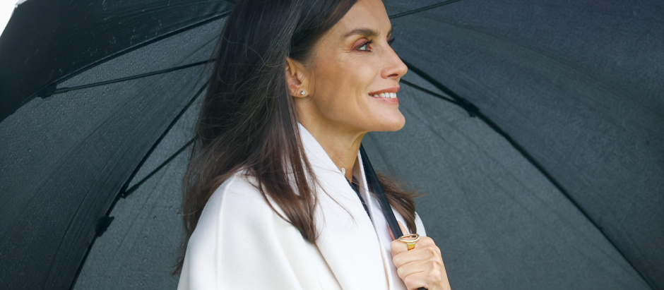 Spanish Queen Letizia during a visit to Cadavéu (Concejo de Valdés) as winner of the 33th annual Exemplary Village of Asturias Awards, Spain, on Saturday 29 October 2022.