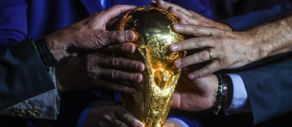 El trofeo del Mundial de fútbol 2022