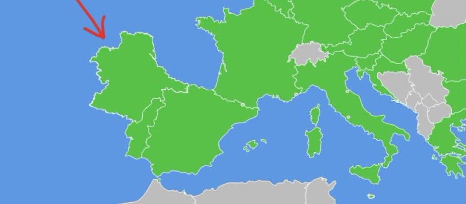Mapa del país inventado de Listenbourg
