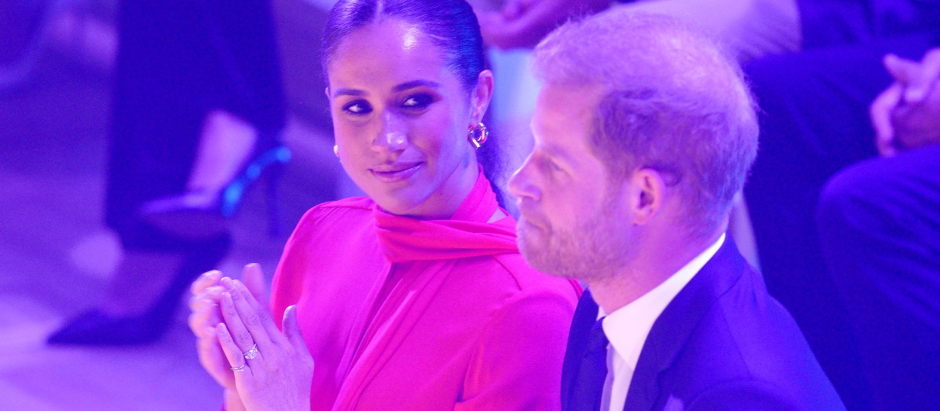 Prince Harry and Meghan Markle , Duchess of Sussex during One Young World Summit, Manchester, UK - 05 Sep 2022