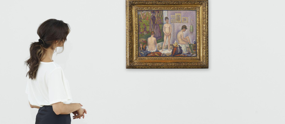 El cuadro 'Les Poseuses, Ensemble (Petite version)', de George Seurat, ha batido el récord en la subasta de Christie's al venderse por 149 millones de dólares