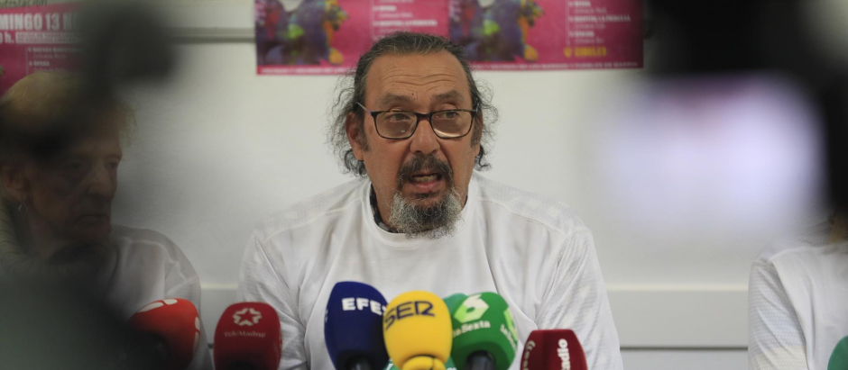 José Luis Yuguero, portavoz de la Red Popular de Solidaridad de La Latina-Carabanchel.