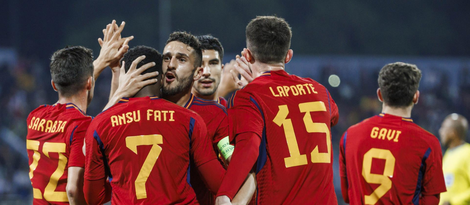 España ha ganado a Jordania por 0-2 en el único amistoso de preparación al Mundial