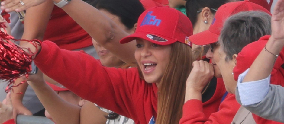 Shakira, en un torneo de béisbol en Barcelona