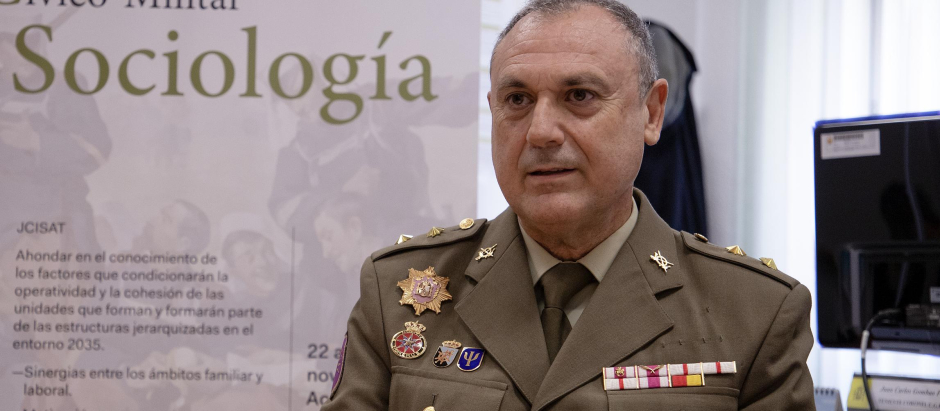 Teniente coronel Juan Carlos Gombao, responsable del Centro de Sociología del Ejército de Tierra