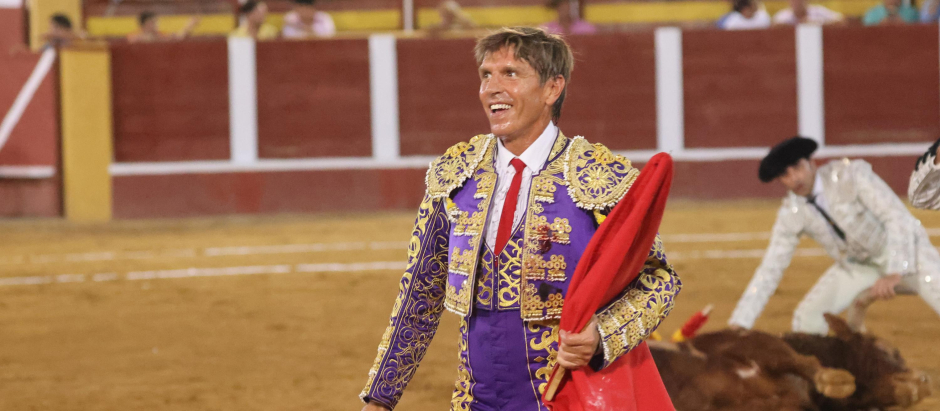 Manuel Diaz ''El Cordobes'' during bullfighting in Fuengirola on Friday, 22 July 2022.