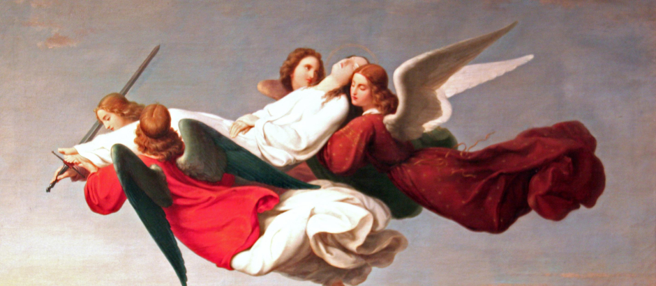 Los ángeles llevan a Catalina al Sinaí tras ser martirizada