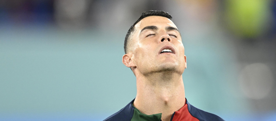 Cristiano Ronaldo se ha emocionado en el debut de Portugal en el Mundial