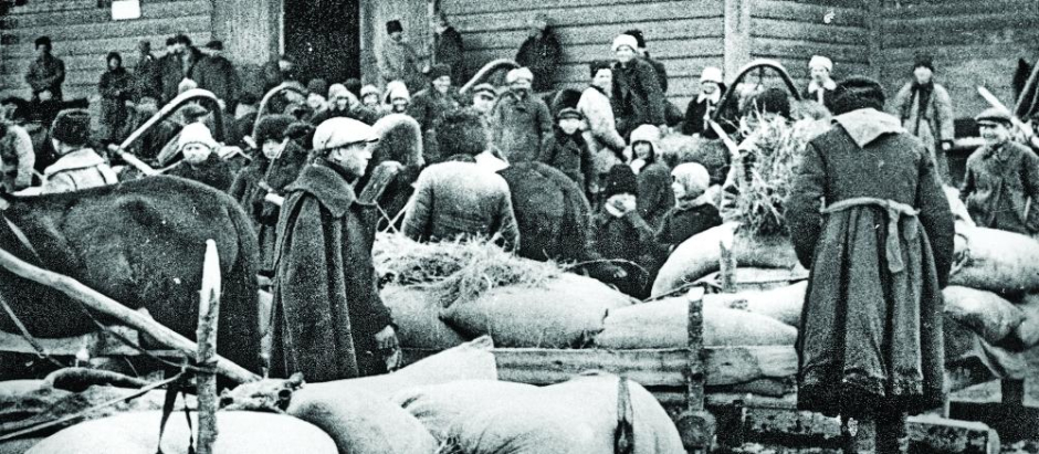 Requisa de trigo en el óblast de Kiev
