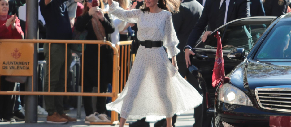 Spanish Queen Letizia attending the 34th Edition of the Rei Jaume I Awards in Valencia on Friday, 25 November 2022.