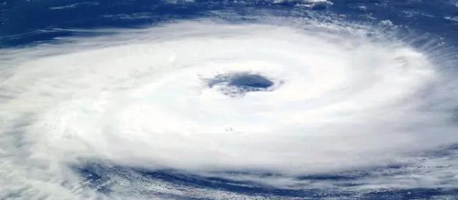 Imagen de un ciclón tropical