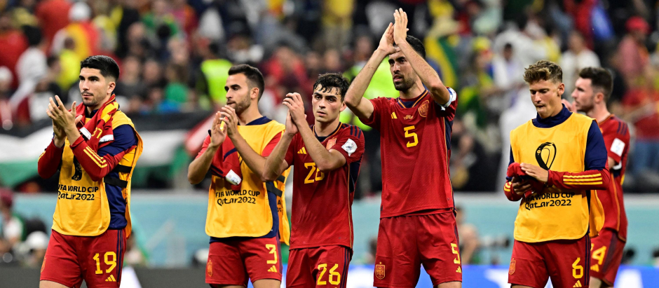 La selección española juega ante Japón su tercer partido en Qatar