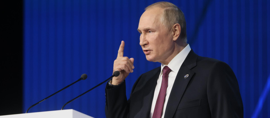 El presidente de Rusia, Vladimir Putin, el pasado octubre, en un acto en Moscú