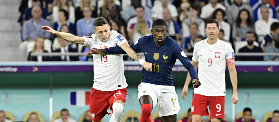 Francia y Polonia disputan el tercer partido de octavos del Mundial