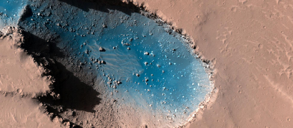 La Fosa de Cerbero, en una imagen tomada por la sonda de la NASA HiRise