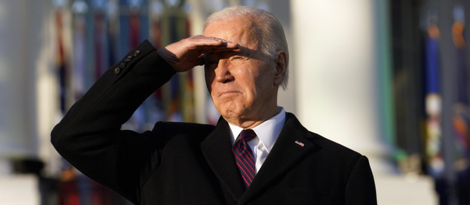 El Presidente de Estados Unidos, Joe Biden, durante el acto de ceremonia de la Ley de Respeto al Matrimonio en el Jardín Sur de la Casa Blanca en Washington