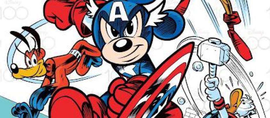 Mickey Mouse como Capitán América o Goofy como Iron Man, uno de los guiños de Marvel a Disney en su 100 aniversario