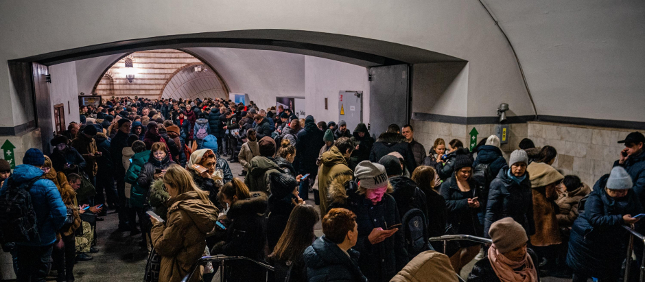 Metro Kiev bombardeos