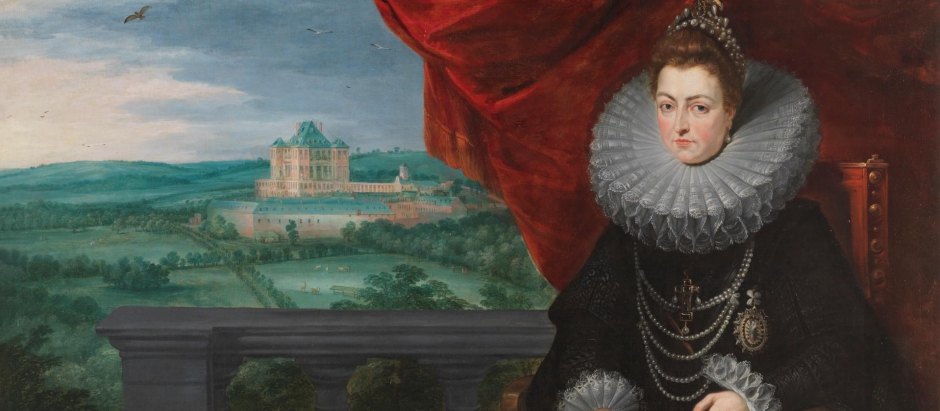 'La infanta Isabel Clara Eugenia ante el castillo de Mariemont', obra de Rubens
