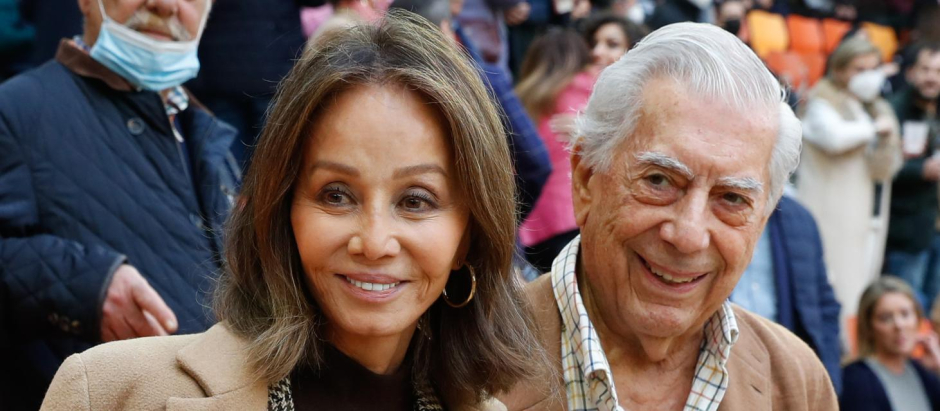 Isabel Preysler and Mario Vargas Llosa during a bullfightingfestival in Illescas, March 12, 2022