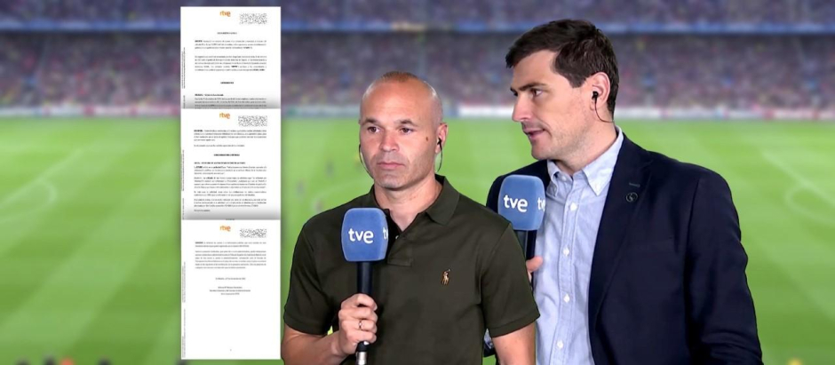 Casillas e Iniesta fueron dos de los comentaristas estrella de TVE durante el Mundial de Qatar